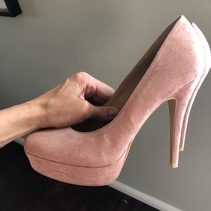 Blush colored Lauren Conrad heels